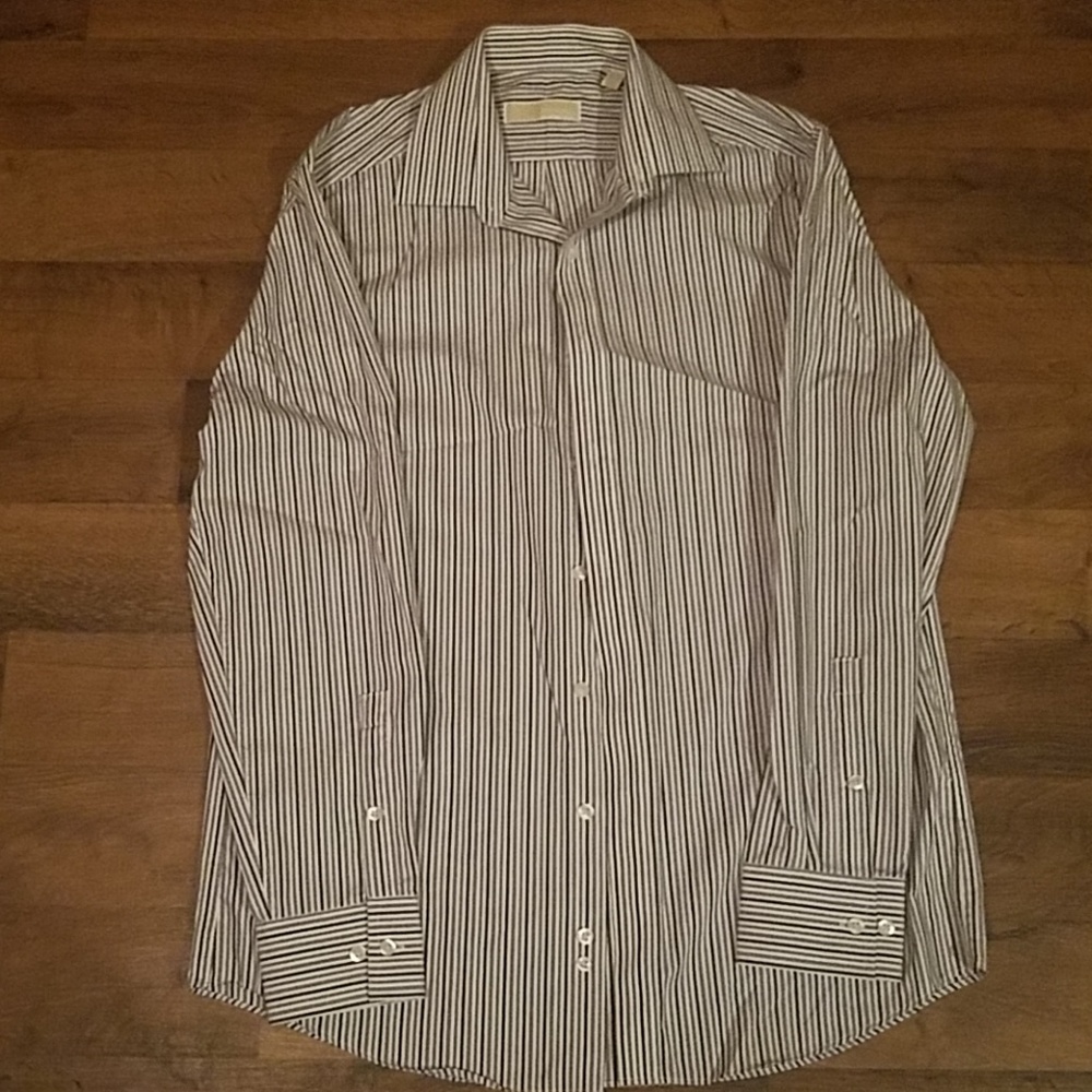 Michael Kors pinstripe button down shirt